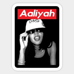 aaliyah Sticker